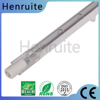 Lampe chauffante halogène infrarouge 2400K de 662 mm 2500 W avec revêtement céramique en verre de quartz semi-blanc pour machine de soufflage
