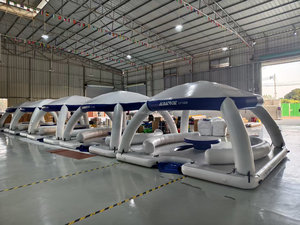 Plataforma Flotante Inflable de PVC de Alta Resistencia, Personalizable en Color y Logotipo, para Piscina, Refugio para Barcos, Salón Flotante, Suministro de Fábrica - Product Image 4