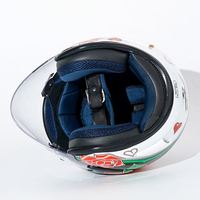 Cascos de Moto Estilo Italiano Retro Vintage, Cascos Abiertos, Cascos para Motocicleta y Scooter, Cascos de Media Cara