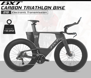 Bicicleta de Triatlón BXT Triathlon-219 de Fibra de Carbono con Cambio Electrónico, Frenos de Disco, Depósito de Agua Integrado y Manillar Aerodinámico <span class=keywords><strong>TT</strong></span> - Product Image 6