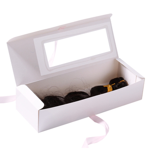 Holographic Hair Extension Wig Box Customized Box Packaging For Wig