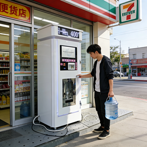 Distributeur d'eau automatique à pièces avec logiciel SKD, distributeur d'eau intelligent de grande capacité pour l'extérieur avec purification - Product Image 1