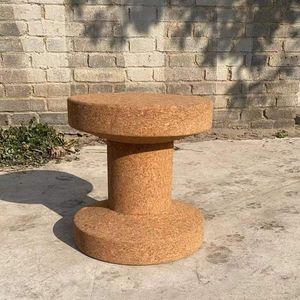 Meubles écologiques IDAO <span class=keywords><strong>en</strong></span> bois naturel et liège : table d'appoint, chaise, table basse, <span class=keywords><strong>tabouret</strong></span> <span class=keywords><strong>en</strong></span> bois, ottoman, <span class=keywords><strong>tabouret</strong></span> <span class=keywords><strong>en</strong></span> liège - Product Image 3