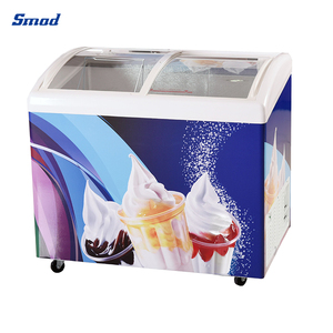 138l -538l Curved Glass Door Chest Deep Display Freezer with Sticker Ddh-138c Small Deep Freezer - Product Image 5