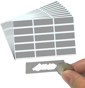 Tùy chỉnh in ấn vàng/bạc/màu Scratch-off Stickers cuộn thẻ Quà Tặng Scratch Off Label - Product Image 5