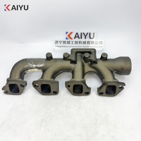 Manifold Knalpot Depan B229900003269 untuk Excavator SANY SY335C Mesin Isuzu 6HK1 Pipa Knalpot Suku Cadang