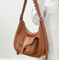 Sac à bandoulière de luxe pour femme en cuir véritable de vachette, étanche, avec fermeture éclair et sangle unique, modèle SAM, ODM/OEM