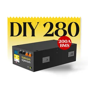 Zuverlässige Leistung Solarsp eicher batterie 280Ah Diy Kit-Boxen 10kW 15kWh 48V 230Ah 280Ah 300Ah Lifepo4-Batteriegehäuse mit 16S 20