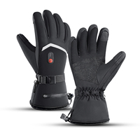 Gants de moto tactiques chauffants Vilico pour l'hiver - Imperméables, antidérapants, compatibles avec les écrans tactiles, prêts pour le snowboard, en polyester