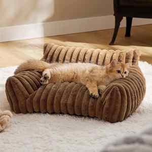 Pet <b>Sofa</b> Luxury Modern PP Cotton Eco-Friendly Washable Pet <b>Sofa</b> <b>Bed</b> with Solid Design for Small Animals Indoor Living Room Use - Product Image 2