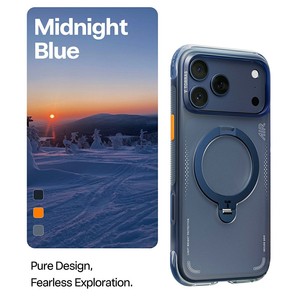 Coque TORRAS Ostand Q3 Air Series pour iPhone 17 Pro avec béquille, compatible avec coque de téléphone antichoc PC + TPU - Product Image 3
