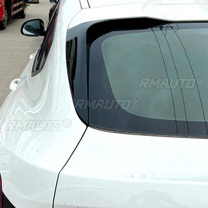 สปอยเลอร์ข้างกระจกหลังรถยนต์สีดำเงา 2 ชิ้น สำหรับ BMW X4 G02 ปี 2019-2020 อุปกรณ์ตกแต่งรถยนต์ - Product Image 3
