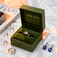 Boîte à bijoux rigide carrée en cuir PU écologique de luxe, boîte de présentation de bagues avec logo personnalisé, boîte de rangement pour bracelets et colliers, boîtes cadeaux