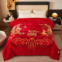 Haute qualité épais chaud moelleux couverture adulte maison doux Raschel jeter des couvertures pour l'hiver Double couche épaississement