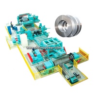 Máquina automática de línea de corte longitudinal de acero inoxidable, bobina de chapa de acero metálico, línea de máquina cortadora de corte longitudinal