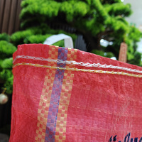 Sac de stockage de riz et de maïs en polypropylène agricole recyclable thermoscellable 50lb 25kg 100kg Top Green Pack