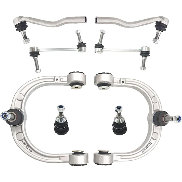 Front Control Arm Suspension Kit With Ball Joint Tie Rod Sway Bar Links Replacement for Mercedes Benz GL320 GL350 GL450