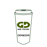 Gobelets en plastique PP transparents jetables, durables et élégants, personnalisables avec logo, pour café