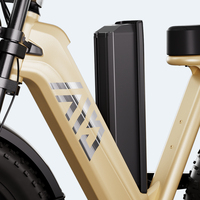 Vélo Électrique Fatbike 250W, Vélo Tout-Terrain 25km/h Ouxi V8 avec Gros Pneus, Vélo Électrique de Montagne, E-bike Fat, Entrepôt Brésil pour Adultes