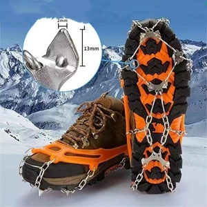 Crampones Antideslizantes de 19 Puntas para Zapatos, para Caminar, Escalar, Correr, Hacer Senderismo en Nieve y Hielo, Portátiles - Product Image 2