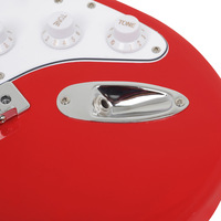 Kit de guitare électrique de style ST de 39 pouces avec micros SSS, tremolo, amplificateur, sac et accessoires