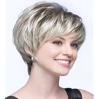 Perruque Bob Courte Chic Marron pour Femme en <span class=keywords><strong>Fibre</strong></span> Synthétique Haute Température Ruirfa 6 Pouces, Ligne de Cheveux Naturelle, Densité 150% - Vente en Gros - Product Image 2
