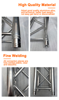 Sistema de Truss de Aluminio Personalizable para Pantallas LED de Techo, Elevadores de Torre, Iluminación para Eventos, Escenarios de DJ