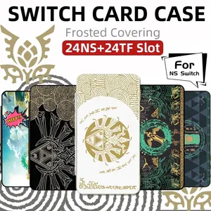 Game Card Case For ns Switch OLED Lite Game Cartridge Good Protective Storage Box 24 Card Slots For Tears Of The Kingdom Style