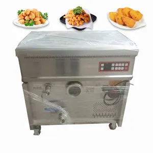 Gas Water-oil Separator Cassava Chip Donut Fryer Machine Commercial Fried Dough Stick Machine