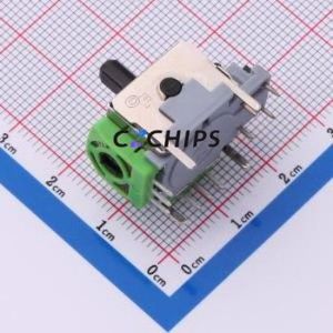 YK16S-L7.2-B10Ka(32-8)-G-A29 Joystick / Navigation Switch Through hole Component (THT)-14P,25.5x20.3mm Switch - Product Image 2