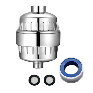 Filtro de Ducha Multietapa 12 15 18 20 con Carbón y <span class=keywords><strong>KDF</strong></span> para Agua Dura, Filtros de Cromo para Cabezales de Ducha - Product Image 1