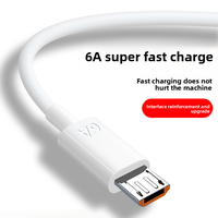 Câble USB C Super Chargeur 1M pour Téléphones Mobiles, Cordon de Données à Charge Rapide Intelligent pour Android iPhone 6A Type 2.0 TYPE-C pour Ordinateur