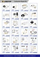 Kit universel de réparation de carburateur PWK 21/24/26/28/30/32/33/34/35/36/38/40/42 avec flotteur de rechange pour moto tout-terrain