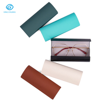 Étui à lunettes rectangulaire en cuir PU, vente chaude en gros, étui simple pour lunettes, boîte de rangement protectrice