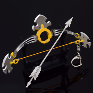 Achat en gros de la légende de <span class=keywords><strong>Zelda</strong></span> Link maître épée bête dieu arc 15CM métal modèle jouet enfants cadeau pendentif porte-clés - Product Image 5