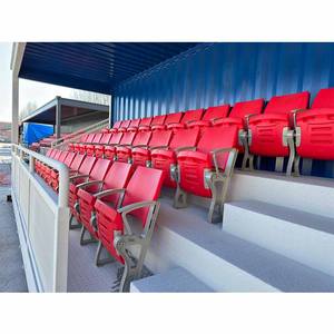 Tribune mobile en acier, conteneur d'expédition extérieur, tribune de football portable, tribune pour spectateurs avec roulettes - Product Image 5