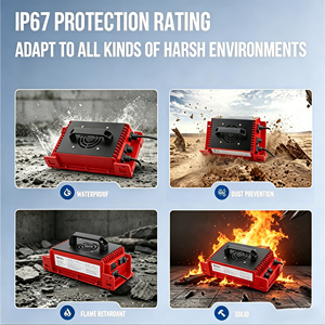 Cargador a bordo impermeable IP67 de 48 voltios y 20 amperios con carcasa de aluminio inteligente para baterías de litio Lifepo4 para carrito de golf - Product Image 5