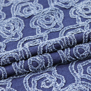 Nuovo Arrivo Tessuto Denim Stile 3D con Fiori di Rosa per Jeans, Giacche, Tute, Pantaloni in <span class=keywords><strong>Pizzo</strong></span>, Tessuto Denim Ricamato - Product Image 4