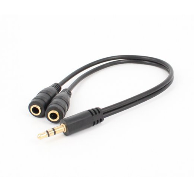 Lingable Headphone Splitter Cable 3.5mm Male to Dual Female Audio Jack 1 to 2 Extension AUX Cabo Y Adapter Cord Line