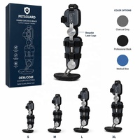 Attelle de cheville articulée réglable pour chien, post-opératoire, avec cadre en plastique respirant, pour correction de la marche et stabilisation des ligaments fracturés