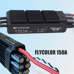 Contrôleur électronique de vitesse Flycolor FlyDragon 150A ESC 5-12S HV OPTO 32Bit MCU 170A pour hélicoptère <span class=keywords><strong>RC</strong></span>/avion à voilure fixe - Product Image 2