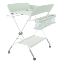 Table à langer pliable Lemoon TD-516, table à langer portable avec roulettes, sac multifonction pliable