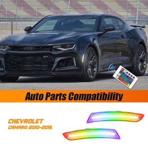 All'ingrosso Rgb paraurti anteriore posteriore LED indicatore laterale per Chevrolet Camaro 2016 per Cadillac CTS 2014 at 2015 luci paraurti auto - Product Image 4