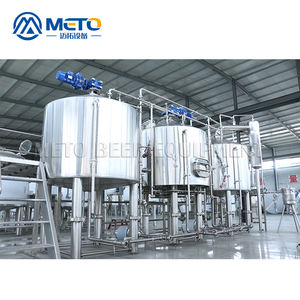 กาต้มน้ำสแตนเลสสำหรับ1000L ต้มเบียร์อุปกรณ์เชิงพาณิชย์ mash Tun 3ลำความจุ2000L สำหรับการผลิตเบียร์ - Product Image 3