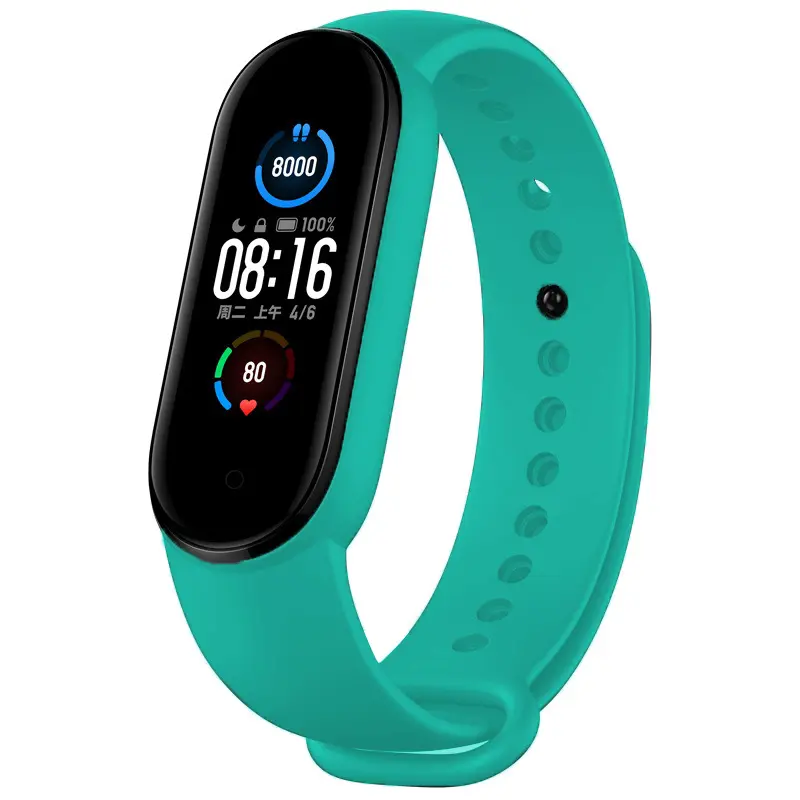 2022 New Colorful Silicone Strap Replacement Wristband for Xiaomi Mi Band 7 with High Quality