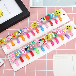 Barrettes lumineuses en caoutchouc souple, dessins animés, clignotantes, pour enfants et filles - Product Image 2