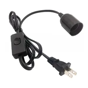 Cordon d'alimentation de lampe salière de 20mm, avec interrupteur et support E14, cordon de lampe