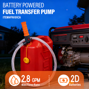 Pompe de transfert de liquide portable et pratique à piles, pompe à essence électrique facile à utiliser avec buse à arrêt automatique - Product Image 1