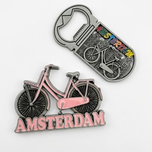 Wholesale Die Cut 3D Alloy Eco-Friendly Metal Refrigerator Magnets Custom Country Tourism Souvenirs - Product Image 1