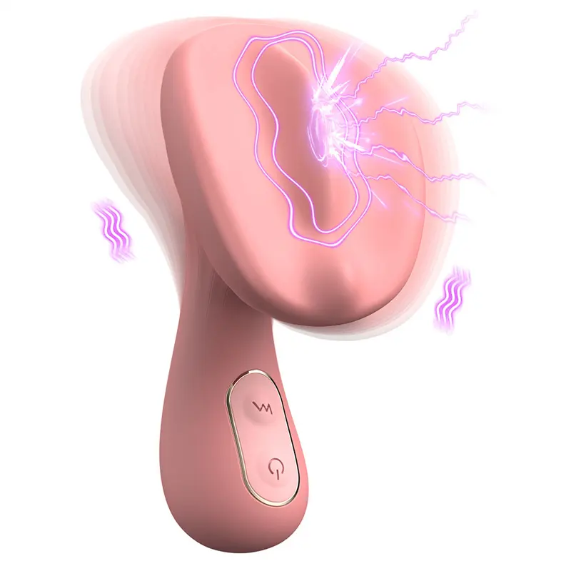 Mainan seks dewasa dildo bergetar kepala jamur super kuat alat masturbasi getar pijat payudara untuk wanita